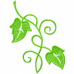 Flowers And Tree Embroidery Design 1